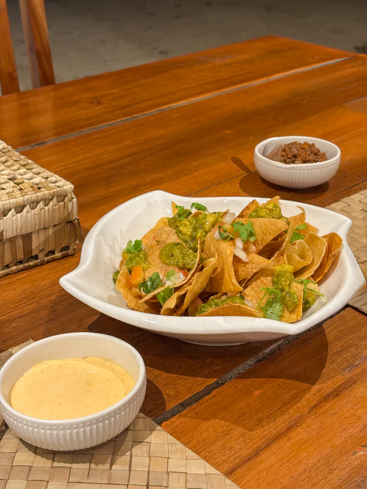 Nachos Ala Manding made with cassava chips