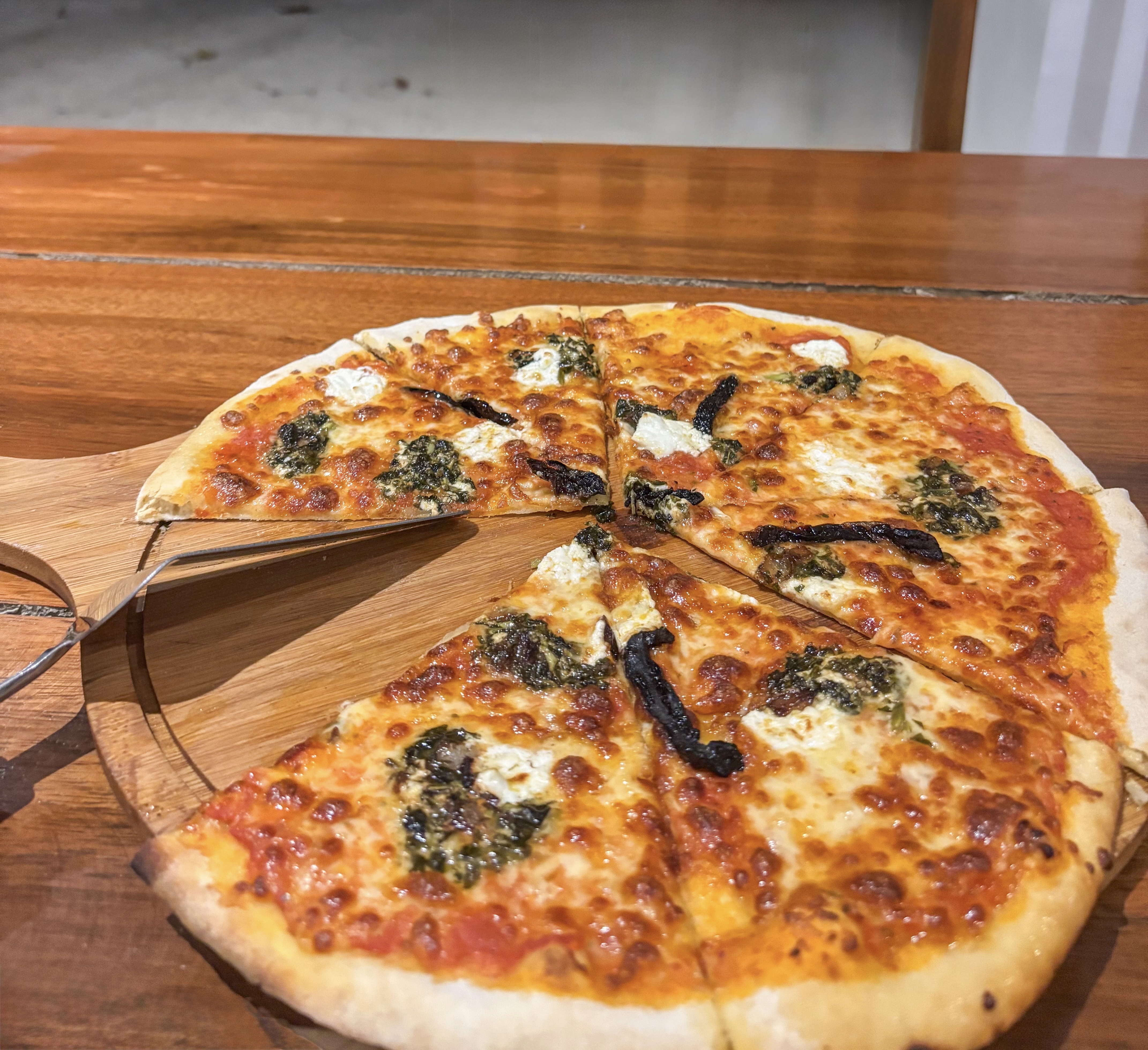 Kang-Kong pizza at Manding's Kitchen